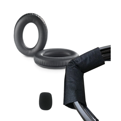 Comount Hygiene-Set für Bose A20 Aviation Headsets - Ohrmuscheln, Hygiene-Überzug, Windschutz