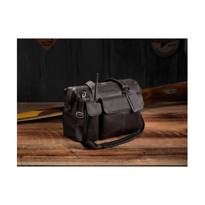 Lightspeed Gann - Pilotenledertasche, dunkelbraun