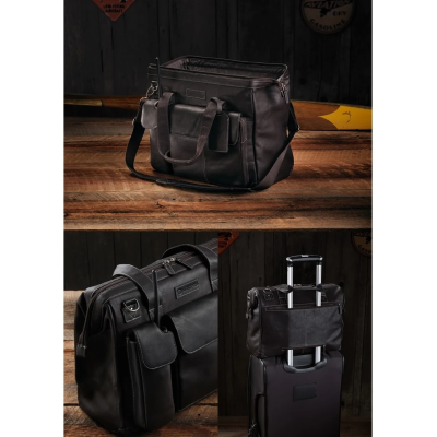 Lightspeed Gann - Pilotenledertasche, dunkelbraun