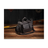 Lightspeed Markham - Aviator Leather Bag, Dark Brown