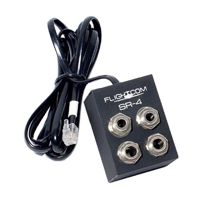Flightcom SR-4 Box mit Kabel für IIsx