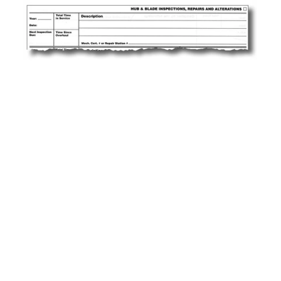 ASA Propeller Log - Softcover, 20 Seiten