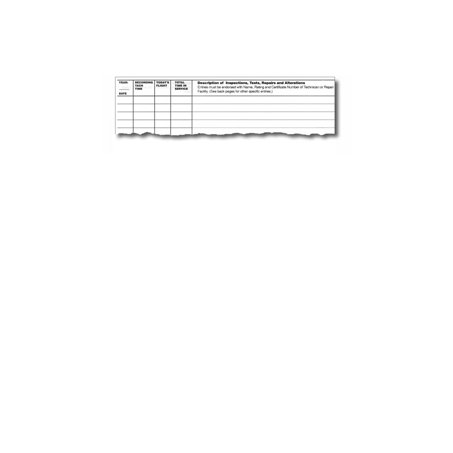 ASA Engine Log - Hardcover, 96 Pages