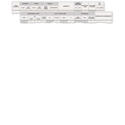 ASA Standard EASA (FCL) Pilot Log - Hardcover, ca. 100 Seiten