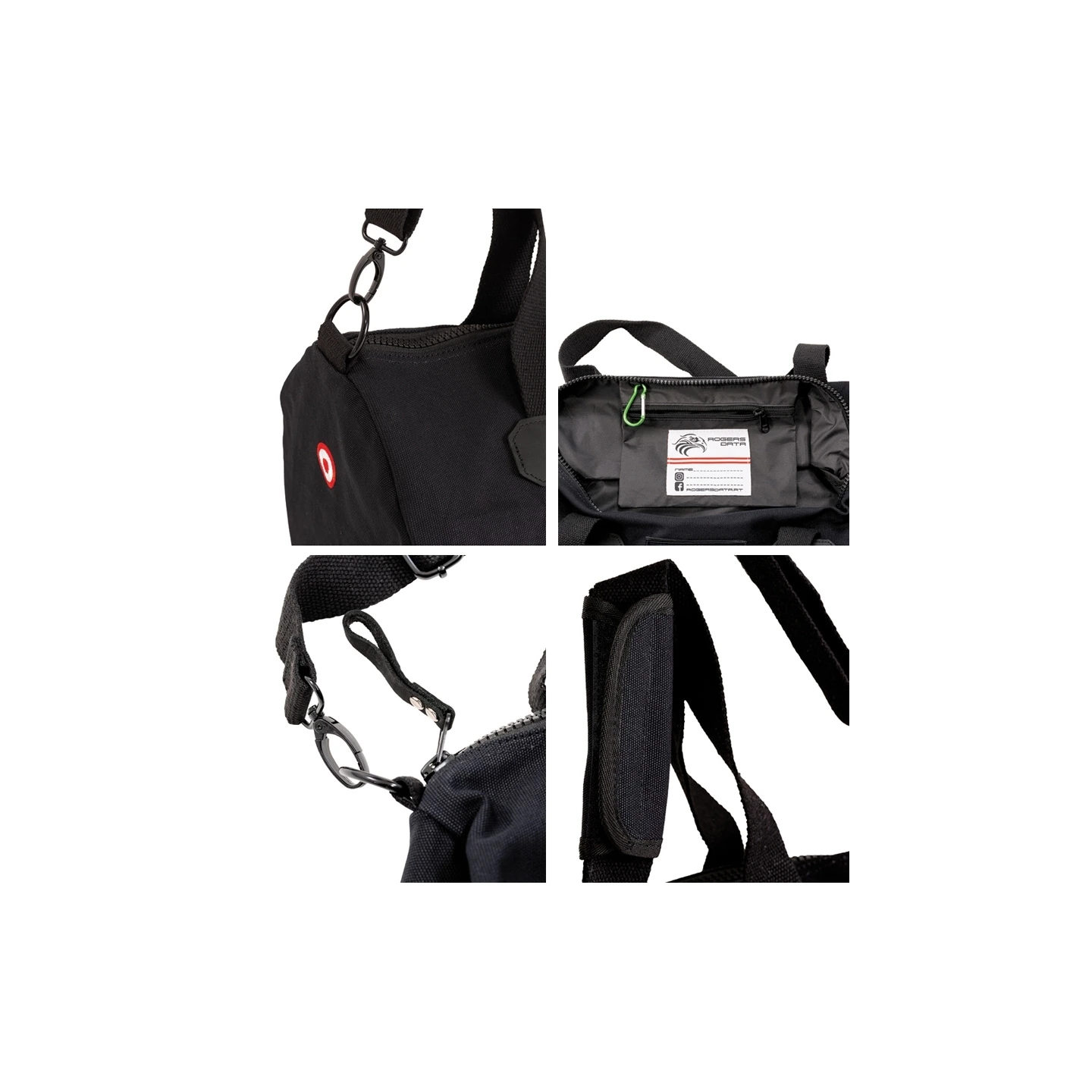 Rogers Data Sportbag Air Crew - Canvas, black