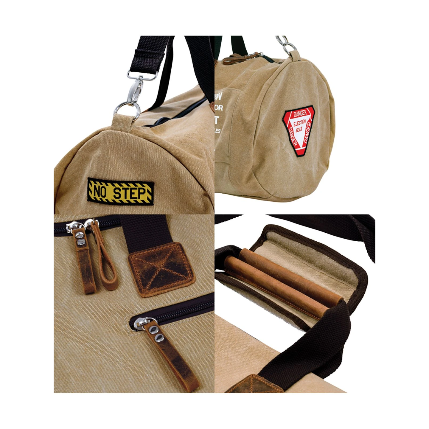 Rogers Data Sportbag Aviation Terms - Canvas, brown