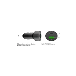 Dual USB Ladegerät A/C Zigarettenanzünder-Buchse