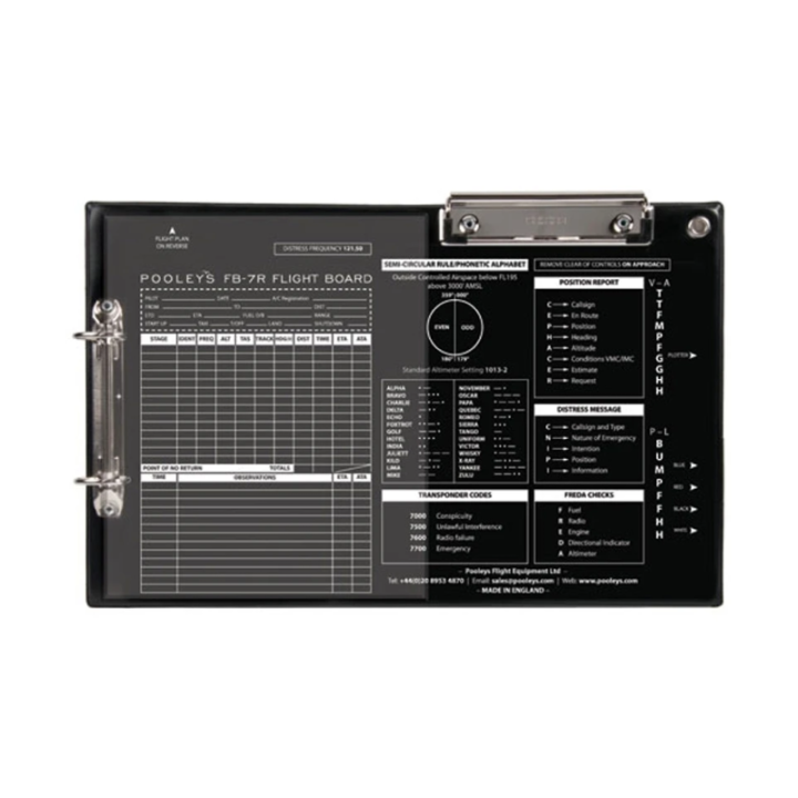 Pooleys FB-7 Flight Board - f&uuml;r Rechtsh&auml;nder