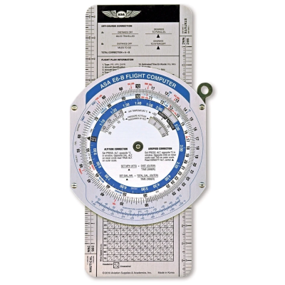 E6-B Color Flight Computer (ASA) - Aluminium, farbige Version
