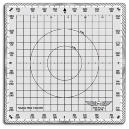Square Protractor - 1:500,000, 5 Inches
