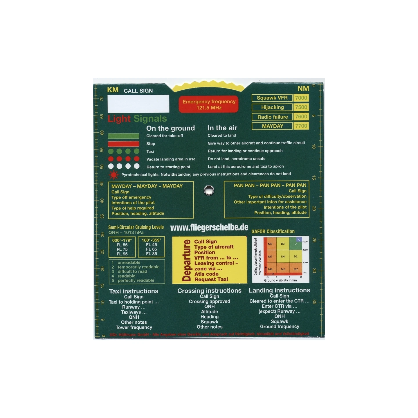 Aviation Disc for Pilots - German/English