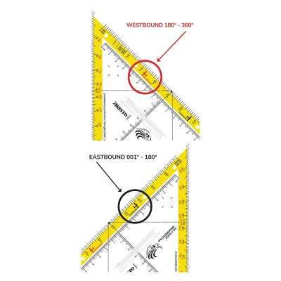 Rogers Data Navigationsdreieck EASA/ICAO - mit Haltesteg