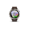 Garmin D2 Mach 1 Aviator Smartwatch - Leather Strap (brown), 47 mm AMOLED touchscreen display