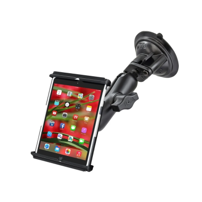 RAM Mounts Saugfusshalterung mit Universal Tab-Tite Halteschale (7 Zoll Tablets) - auch mit dünnen Schutzhüllen