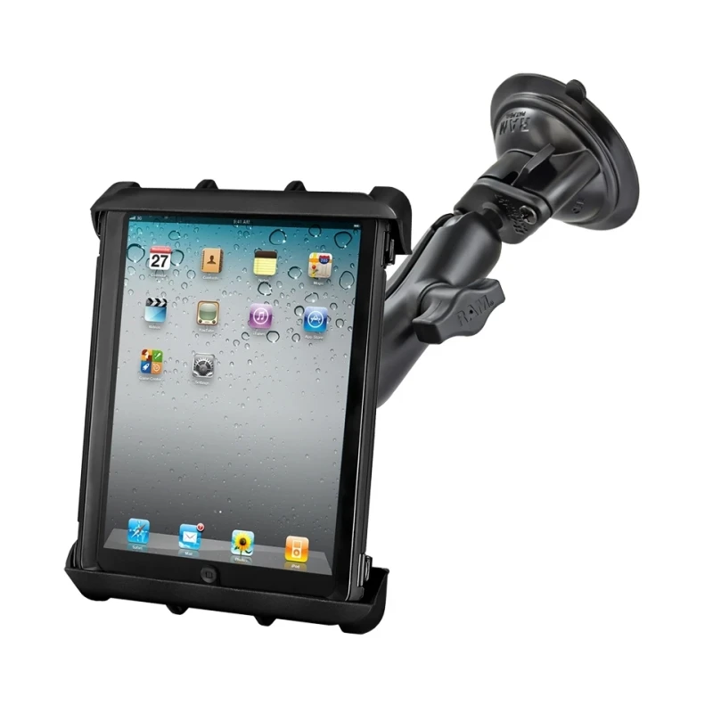 RAM Mounts Saugfusshalterung mit Universal Tab-Tite Halteschale (10 Zoll Tablets) - auch mit Schutzgehäusen