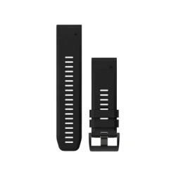 Garmin QuickFit 22 Replacement Watch Band for D2 Charlie - Silicon, black/black