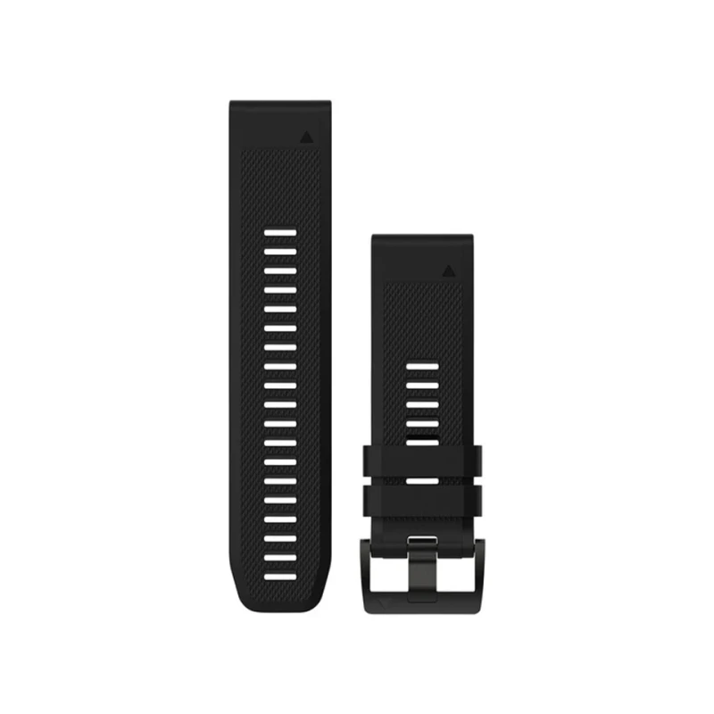 Garmin QuickFit 22 Ersatzarmband für D2 Charlie Pilotenuhr - Silikon, schwarz/schwarz