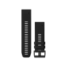 Garmin QuickFit 22 Replacement Watch Band for D2 Charlie - Silicon, black/black