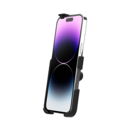RAM Mounts EZ-Roll'r Form-Fit Holder for Apple iPhone 14 Plus/Pro Max, 15 Plus & 16 Plus - Without Case