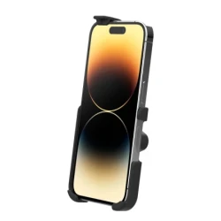 RAM Mounts EZ-Roll'r Form-Fit Halteschale für Apple iPhone 13, 13 Pro, 14, 14 Pro, 15 & 16 - Ohne Schutzhülle