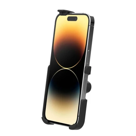 RAM Mounts EZ-Roll'r Form-Fit Halteschale für Apple iPhone 13, 13 Pro, 14, 14 Pro, 15 & 16 - Ohne Schutzhülle