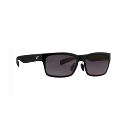 Flying Eyes Sunglasses Kingfisher Standard - Matte Black Frame, Solid Gray Lenses