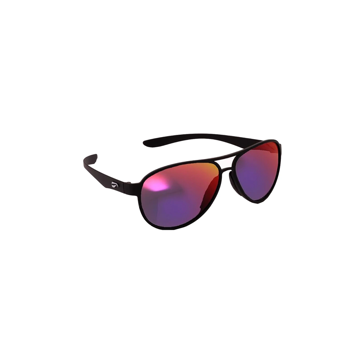 Flying Eyes Sunglasses Kestrel Aviator - Matte Black Frame, Sunset Lenses (Mirrored)