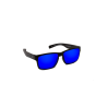 Flying Eyes Sunglasses Kingfisher - Matte Black Frame, Sapphire Blue Lenses (Mirrored)