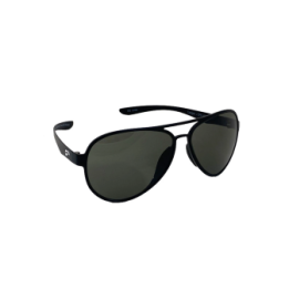 Flying Eyes Sunglasses Cooper Aviator Standard - Matte Black Frame, G15 (neutral green) Lenses