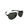 Flying Eyes Sunglasses Cooper Aviator Standard - Matte Black Frame, G15 (neutral green) Lenses