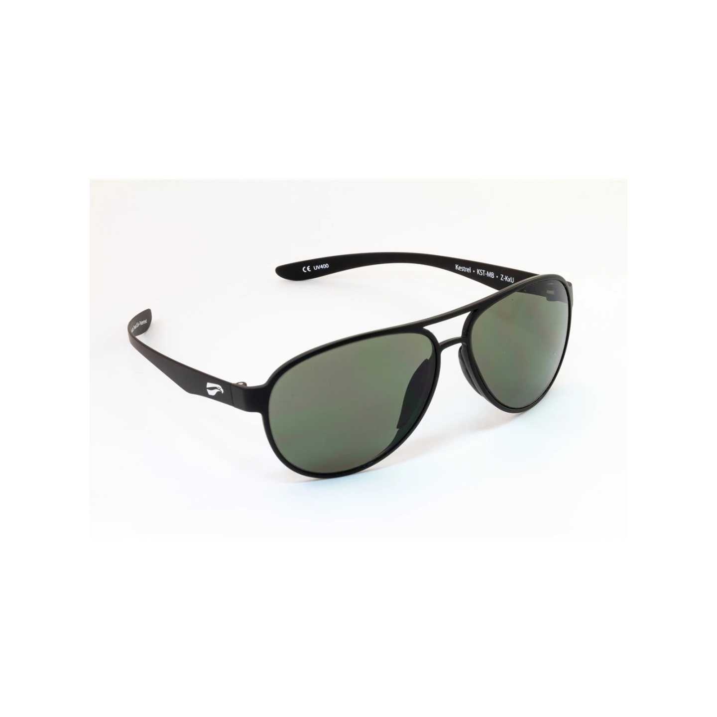 Flying Eyes Sunglasses Cooper Narrow (Kestrel) - Matte Black Frame, G15 (Neutral Green) Lenses