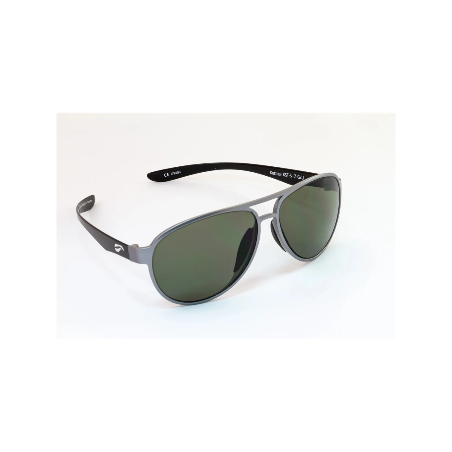 Flying Eyes Sunglasses Cooper Narrow (Kestrel) - Silver Front Frame, G15 (Neutral Green) Lenses