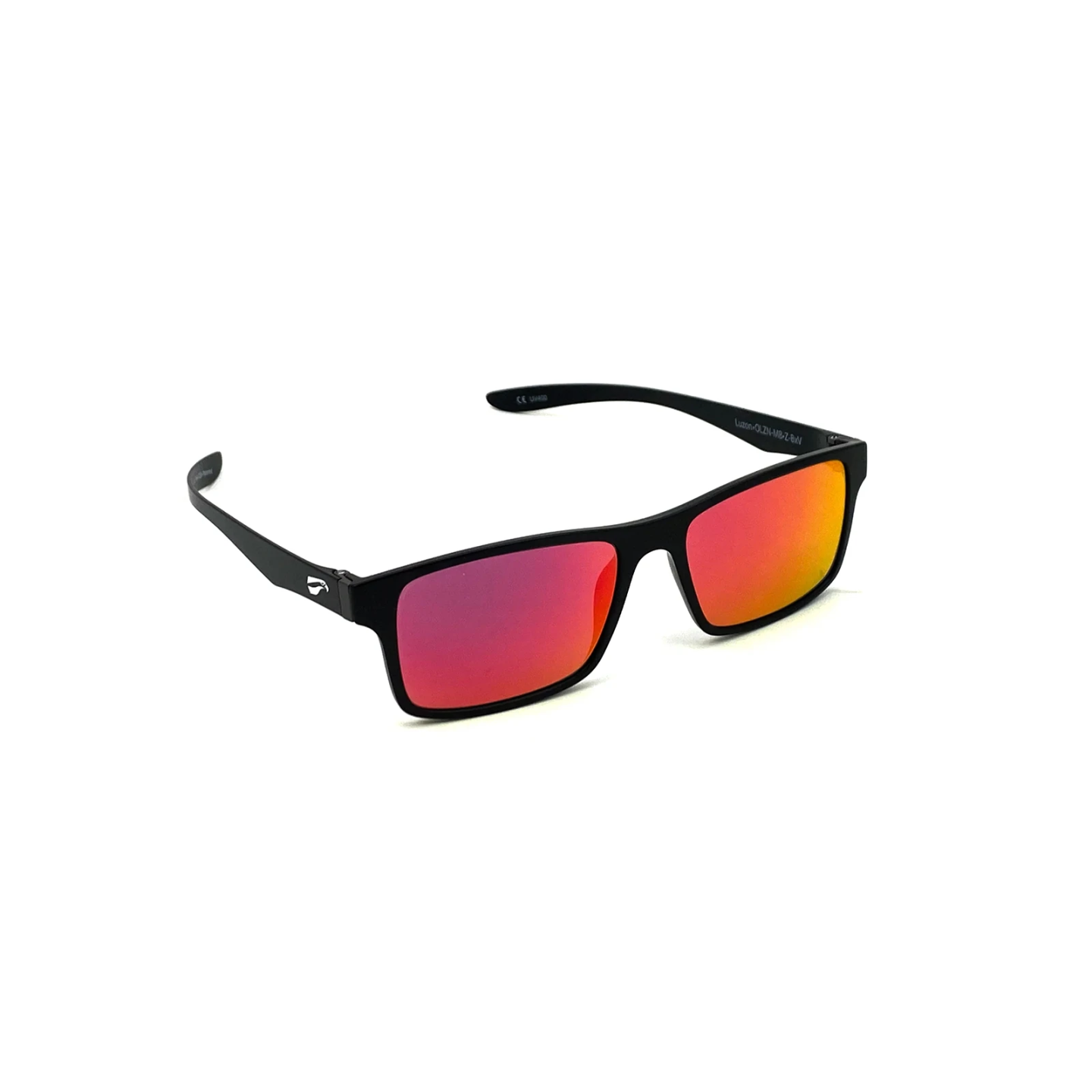 Flying Eyes Sunglasses Luzon - Matte Black Frame, Mirrored Sunset Lenses