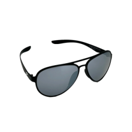 Flying Eyes Sunglasses Cooper Aviator Standard - Matte Black Frame, Mirrored Onyx Lenses