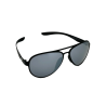 Flying Eyes Sunglasses Cooper Aviator Standard - Matte Black Frame, Mirrored Onyx Lenses