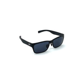 Flying Eyes Sunglasses Kingfisher Standard - Matte Black Frame, Dark Solid Gray Lenses
