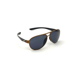 Flying Eyes Sunglasses Cooper Narrow (Kestrel) - Golden Front Frame, Dark Solid Gray Lenses