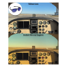 Flying Eyes Sunglasses Cooper Narrow (Kestrel) - Golden Front Frame, Gradient Mirrored Sapphire Lenses