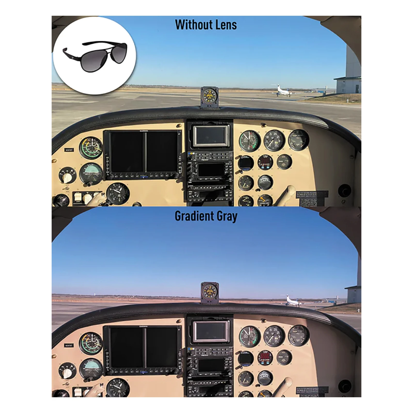 Flying Eyes Sunglasses Athene - Matte Black Frame, Grey Lenses (Gradient)