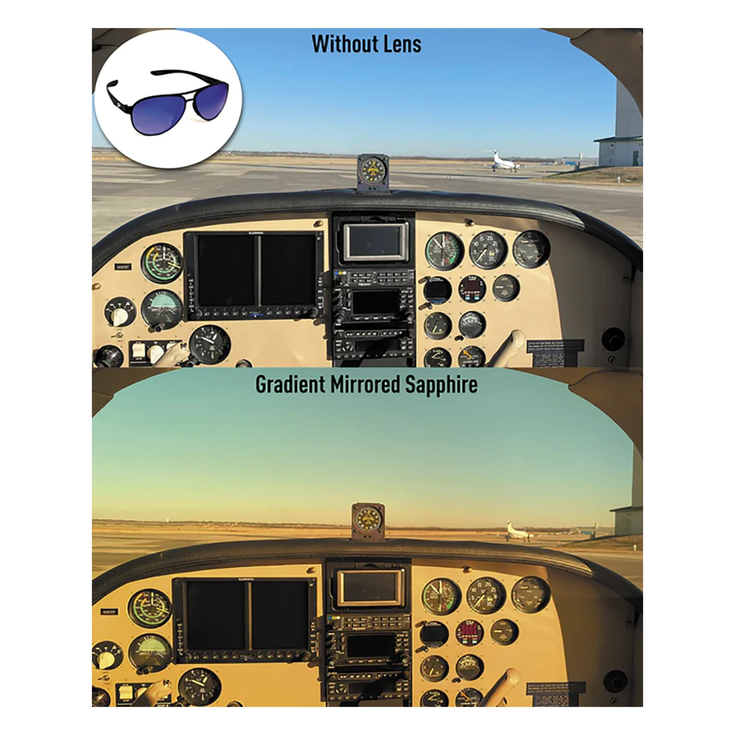 Flying Eyes Sunglasses Ninox - Black Tie Frame, Gradient Mirrored Sapphire Lenses