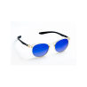 Flying Eyes Sunglasses Narrow Ninox - Black Tie Frame, Gradient Mirrored Sapphire Lenses