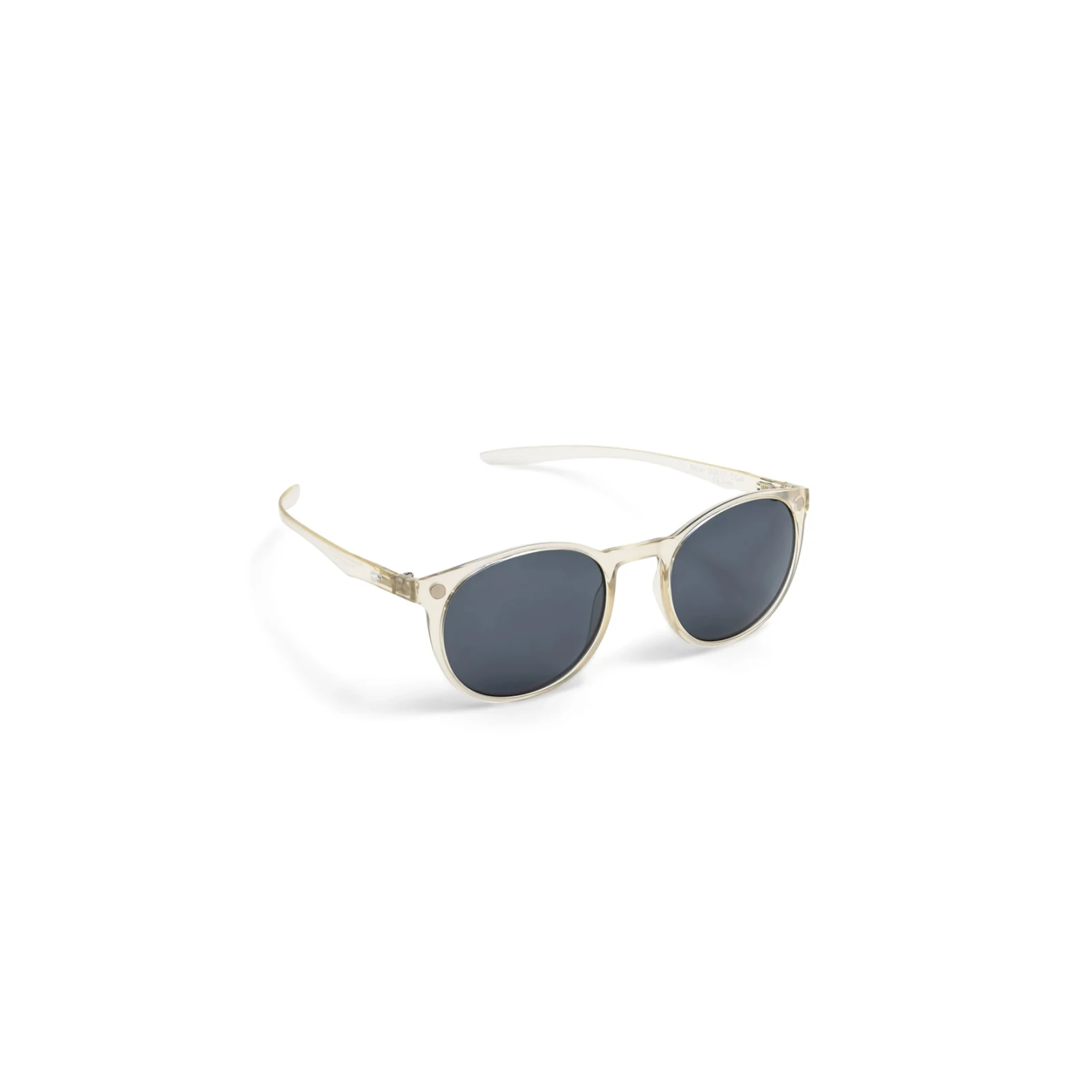 Flying Eyes Sunglasses Ninox - Clear Frame, Dark Solid Gray Lenses