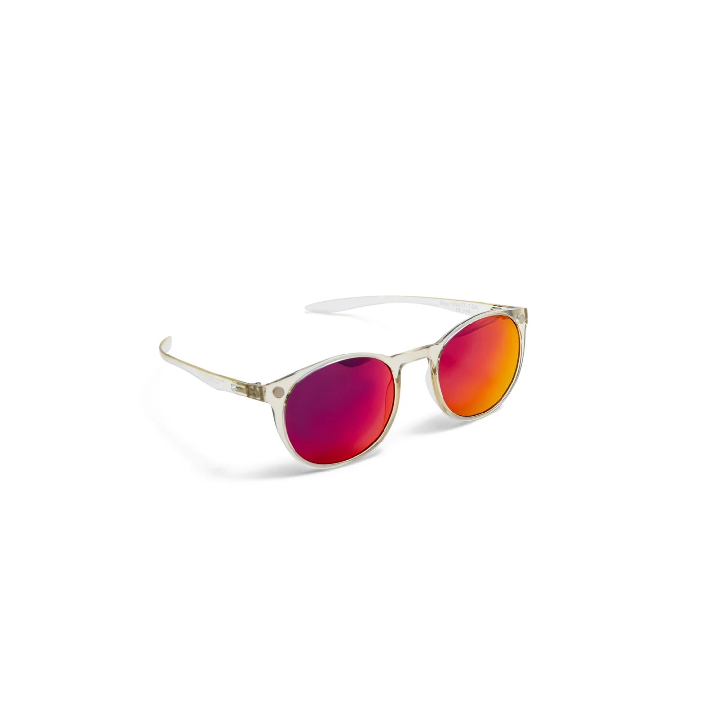 Flying Eyes Sunglasses Ninox - Clear Frame, Mirrored Sunset Lenses