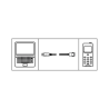 Hama USB Power / Sync Cable for Samsung Galaxy Tab