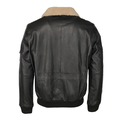 TOP GUN Rafel - Lederblouson, schwarz, Größe 54