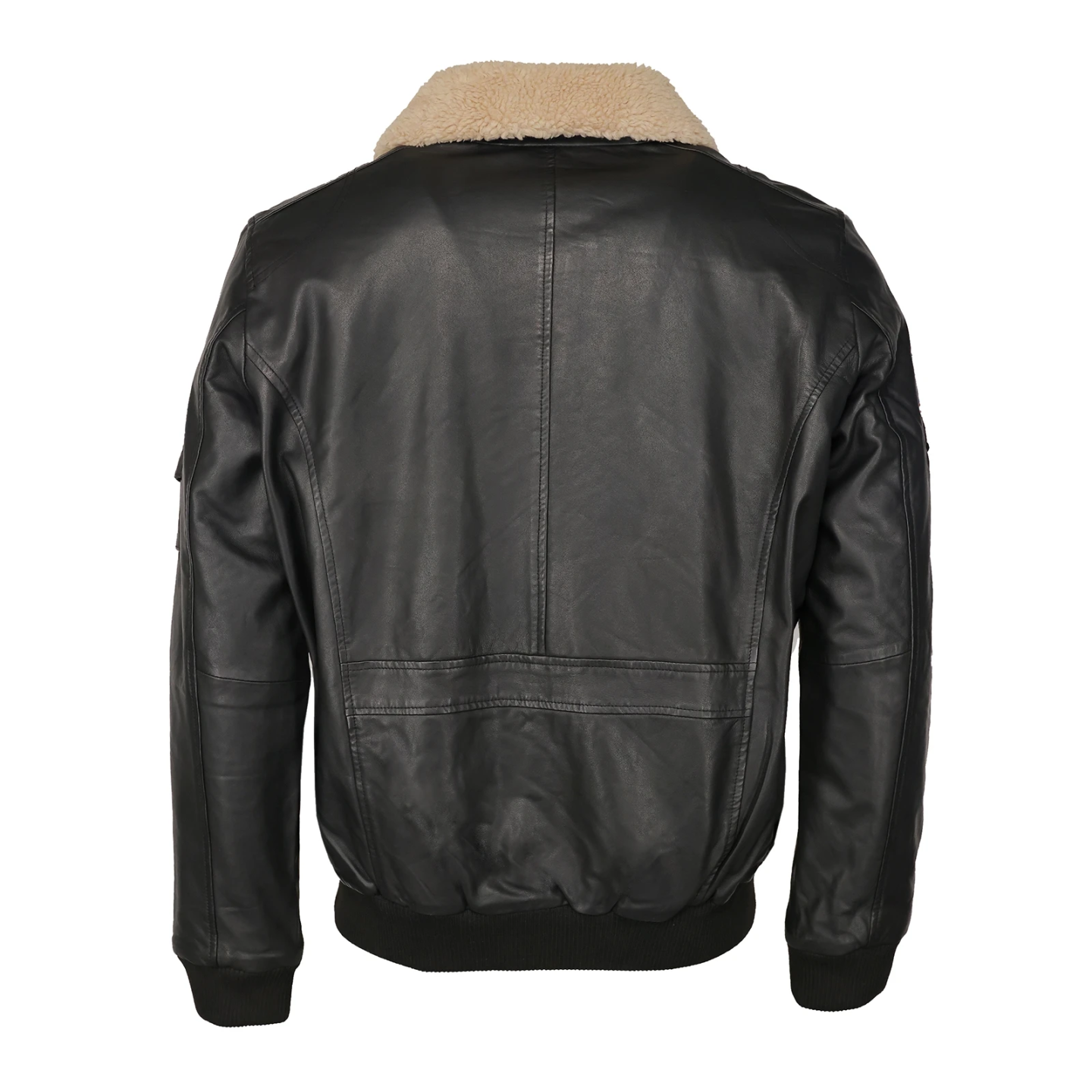 TOP GUN Rafel - Leather Bomber Jacket, black, size 54 (XXL)