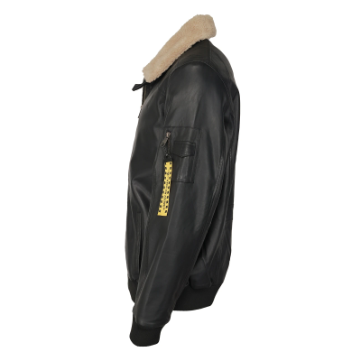 TOP GUN Rafel - Lederblouson, schwarz, Größe 54