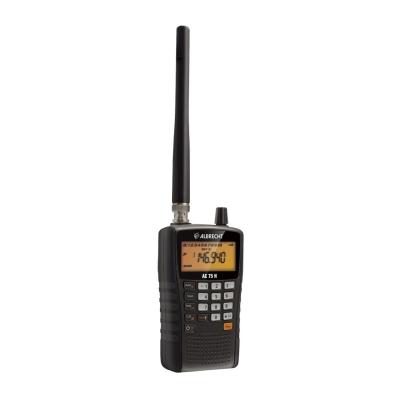 Albrecht Flugfunkscanner AE 75 H - 8,33 / 12,5 kHz Raster, BNC Gummi-Wendelantenne