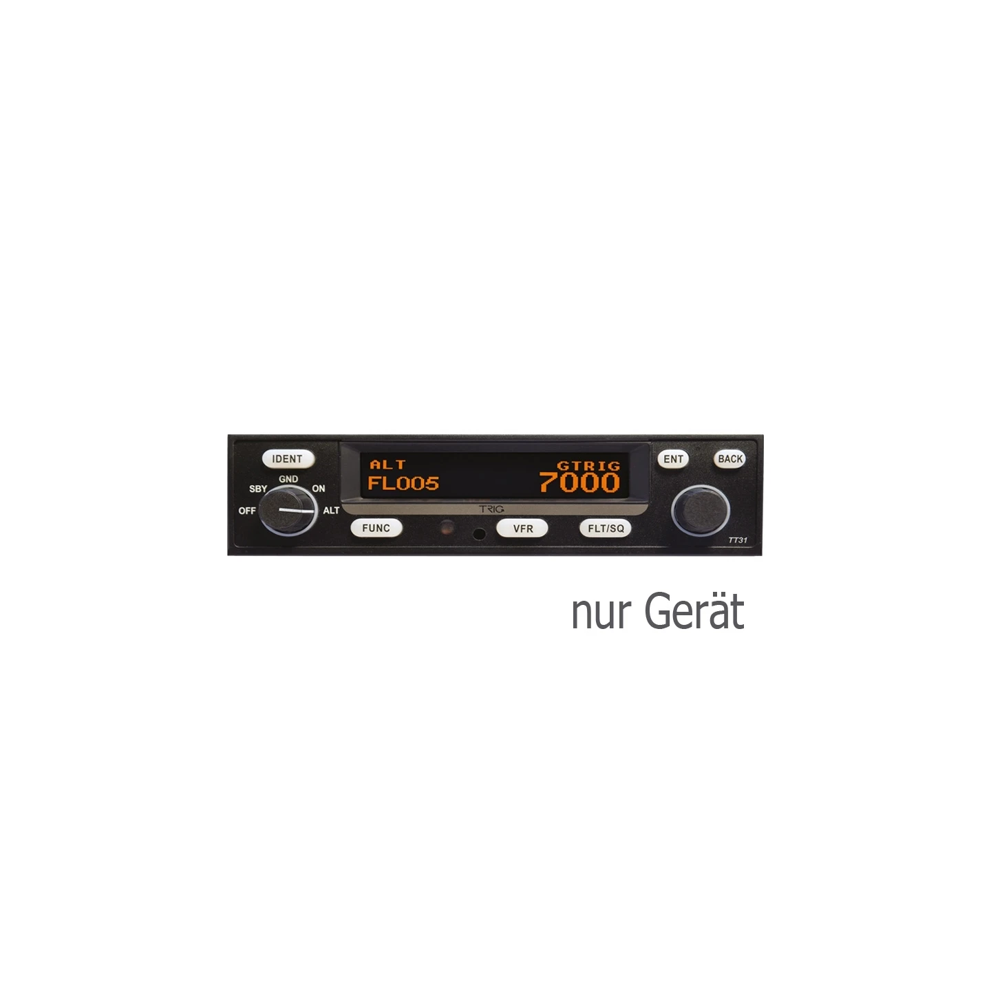 TRIG Transponder TT31 (nur Gerät ohne Einbaurahmen) - Class 1, Mode S u. 1090ES ADS-B Out, VFR/IFR zertifiziert