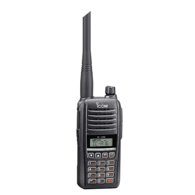 ICOM Flugfunk-Handfunkgerät IC-A16E (32) - 8,33 & 25 kHz Raster, COM Kanäle, Bluetooth